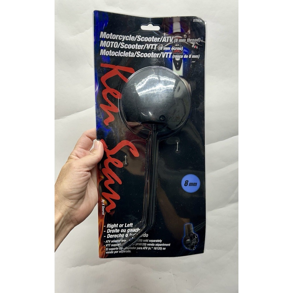 Black Universal Scooter Mirror - 8mm 970830 (SH8)